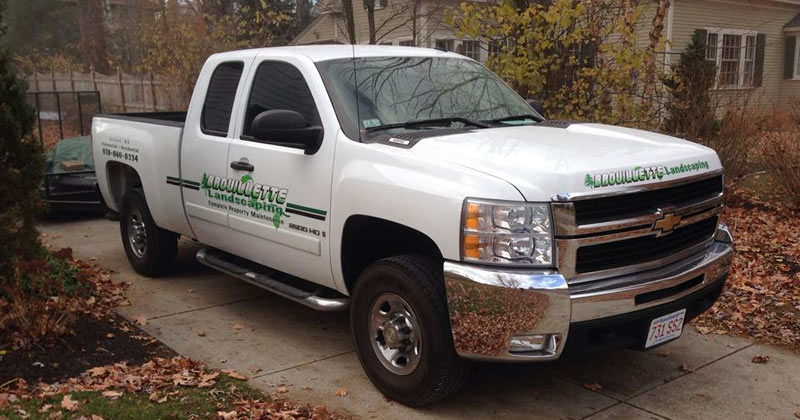 Brouillette Landscaping Truck